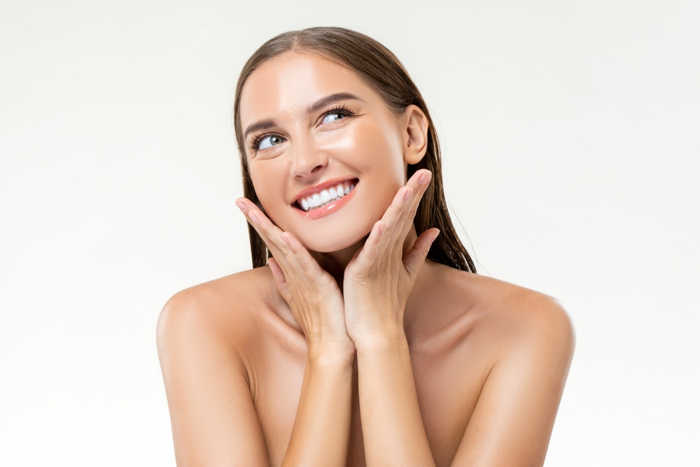 cosmetic treatment, woman portrait